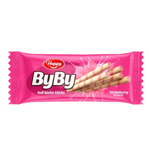 Roll Wafer Sticks Strawberry Flavored
